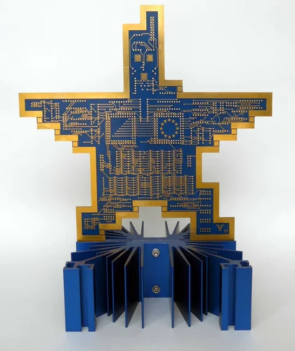 European Digitalismus Skulptur Petrus Wandrey